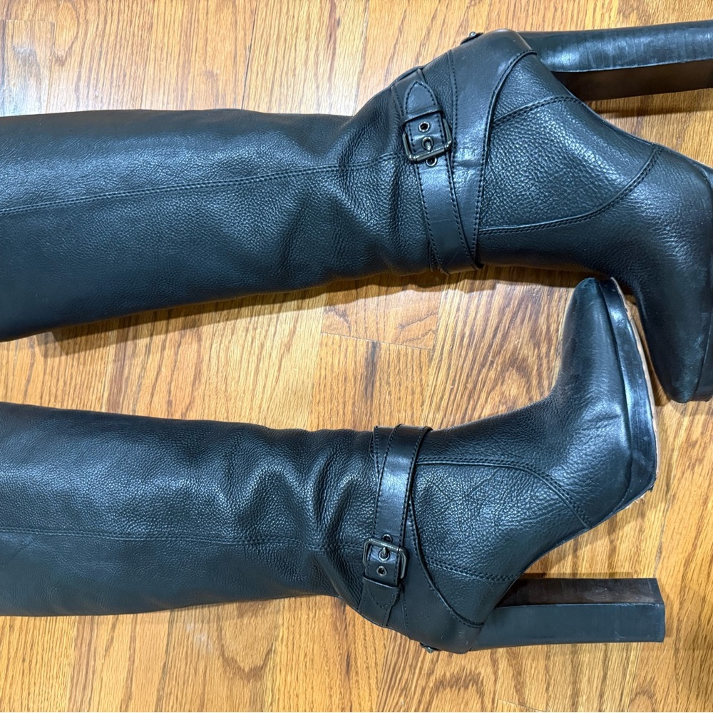 Coach Black Over the Knee Boots